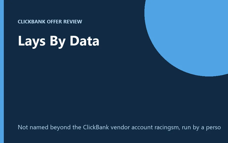 Lays By Data horse racing lay betting service graphic