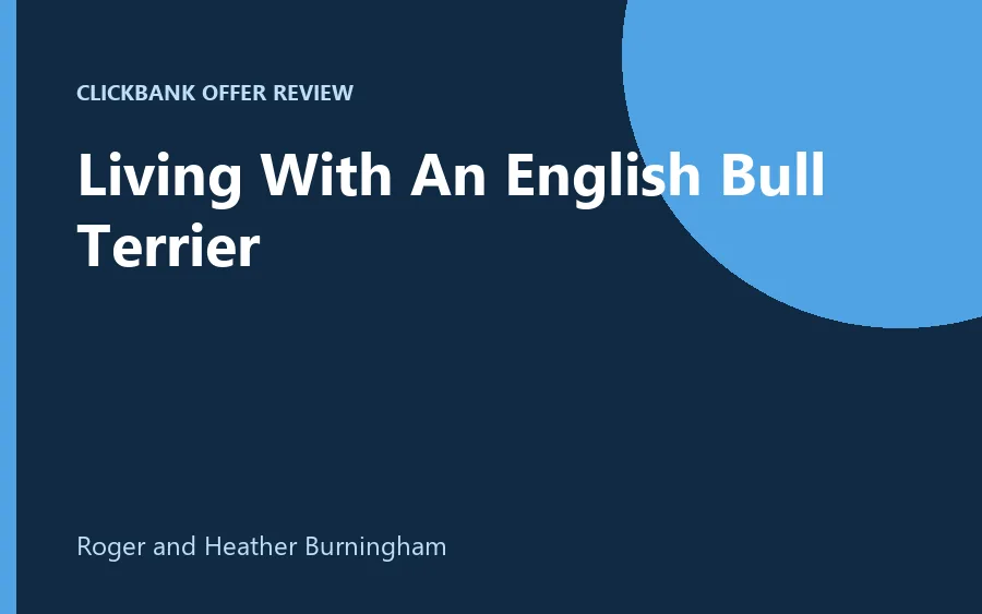 Living With An English Bull Terrier ebook cover image