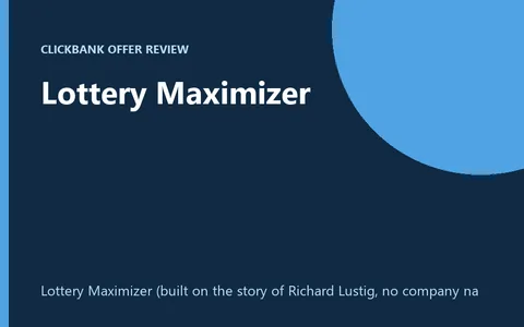 Lottery Maximizer product image
