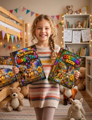 Magic Tree Forest Adventure: Storybook and Coloring Pack product image