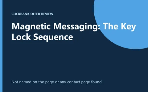 Magnetic Messaging: The Key Lock Sequence product image