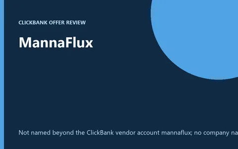 MannaFlux liquid supplement bottle product image