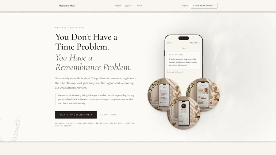 Memento Mori membership product image
