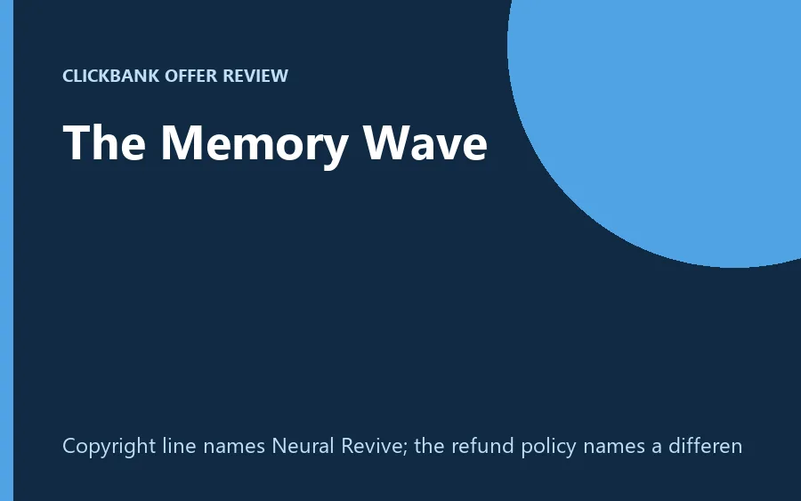 The Memory Wave audio session product image