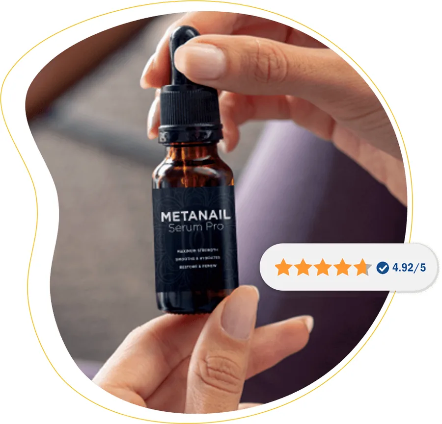 Bottle of Metanail Serum Pro nail and foot care serum