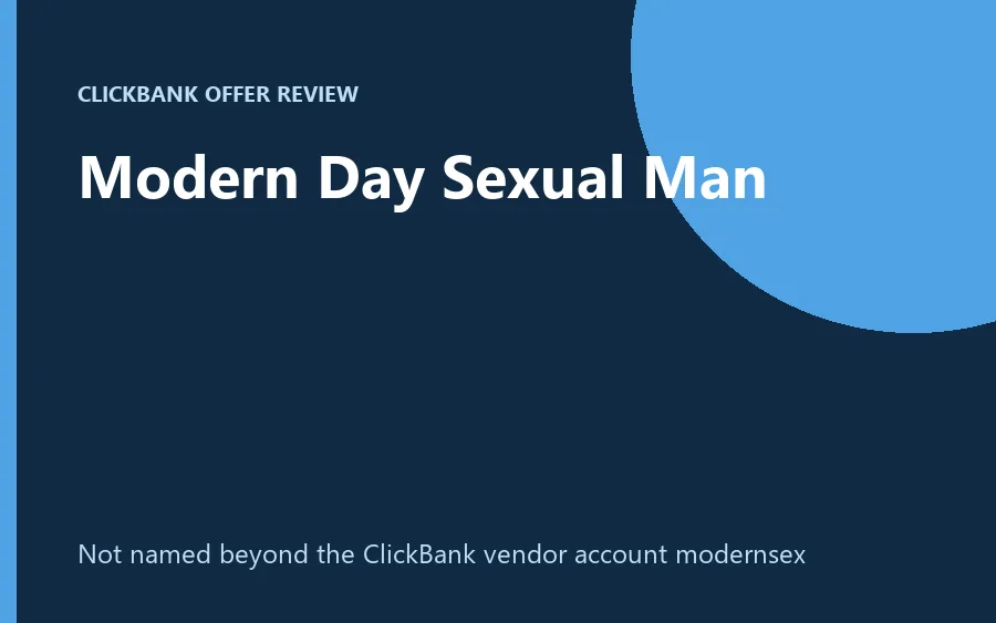 Modern Day Sexual Man product image