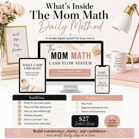 The Mom Math Cash Flow System product image