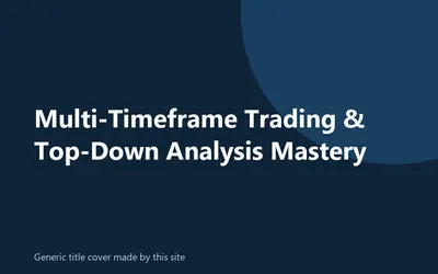 Generic title cover made by this site for the Multi-Timeframe Trading & Top-Down Analysis Mastery forex course