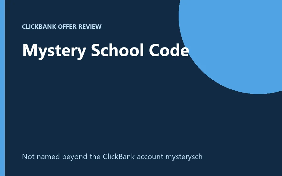 Mystery School Code product image