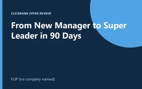From New Manager to Super Leader in 90 Days ebook image