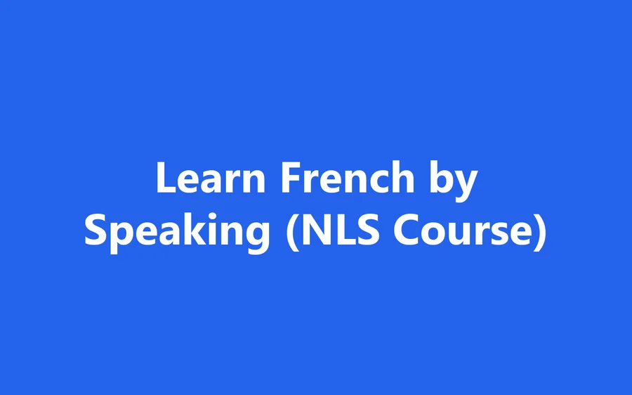Learn French by Speaking (NLS Course) product image