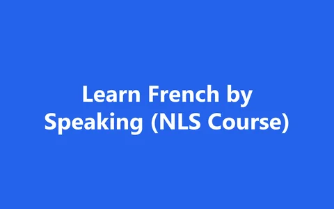Learn French by Speaking (NLS Course) product image