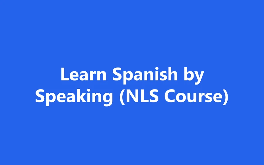 Learn Spanish by Speaking (NLS Course) product image