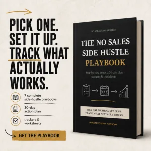 The No Sales Side Hustle Playbook cover
