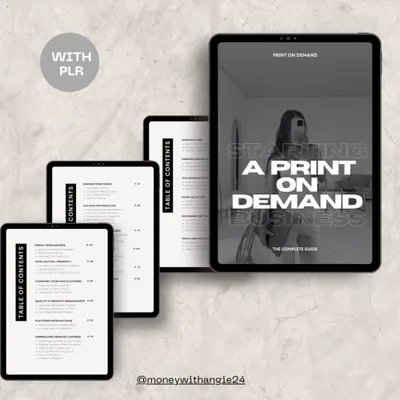 Print to Profit: Your Ultimate Print on Demand Business Guide product image