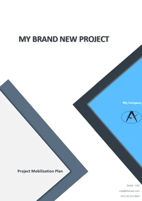 Project Mobilization Plan Template product image