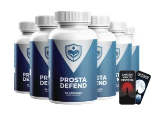 Prosta Defend prostate health supplement bottles