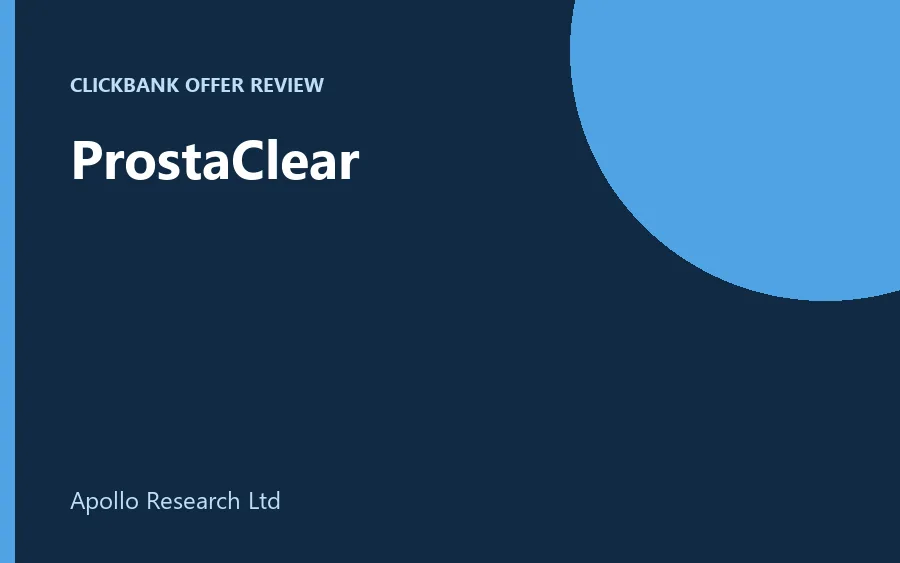 ProstaClear supplement bottle product image