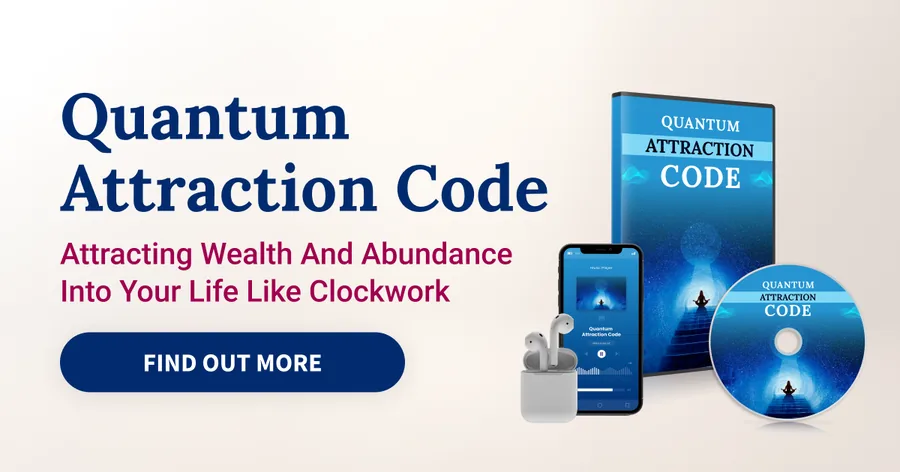Quantum Attraction Code audio program box, phone and disc