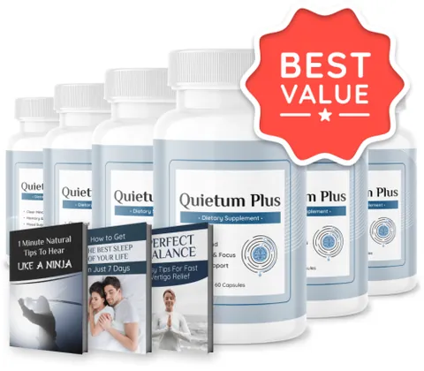 Quietum Plus hearing supplement bottles