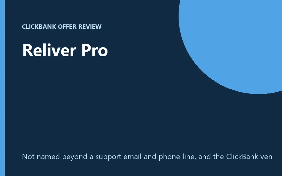 Reliver Pro product image