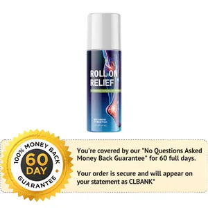 Roll On Relief 60-day guarantee badge