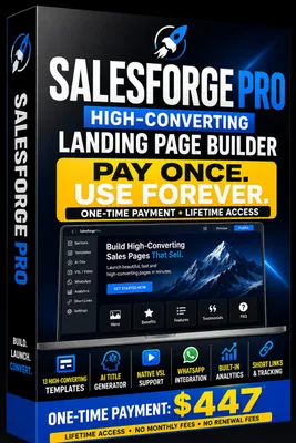SalesForge Pro landing page builder cover