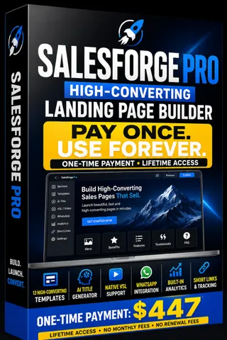 SalesForge Pro landing page builder cover