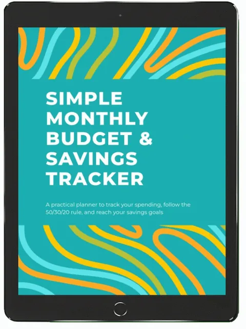 Simple Monthly Budget and Savings Tracker product image
