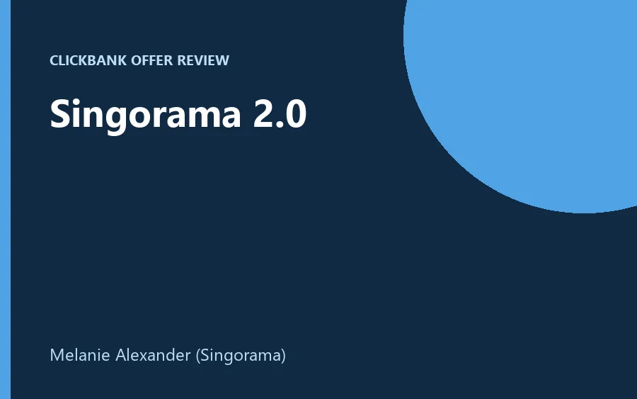 Singorama 2.0 vocal training course product image