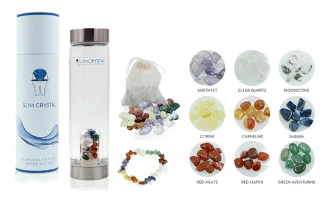 SlimCrystal crystal-infused water bottle