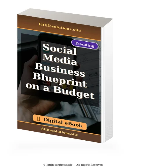 Cover of the Social Media Business Blueprint on a Budget digital eBook