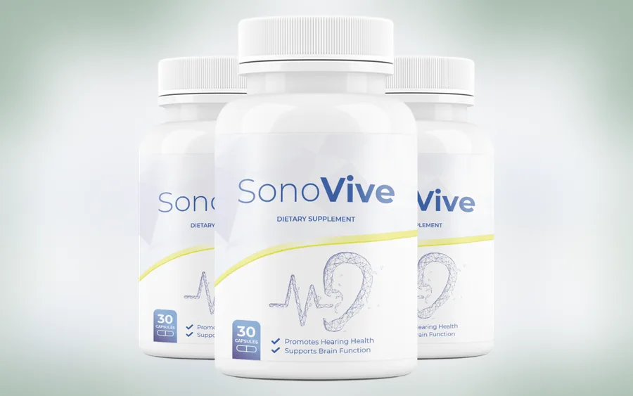 SonoVive three-bottle product image from the seller's page