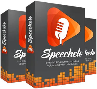 Speechelo text-to-speech software box graphic