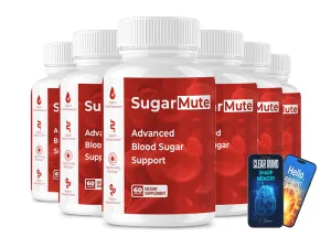 SugarMute 6-bottle blood sugar supplement package