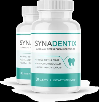 Synadentix dental supplement bottles