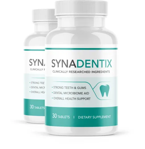 Synadentix dental supplement bottles
