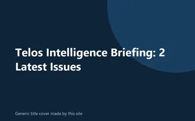 Generic title cover made by this site for the Telos Intelligence Briefing