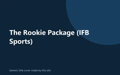 Generic title cover made by this site for The Rookie Package