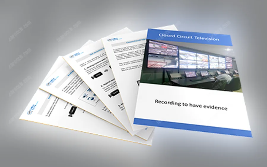 Product image from the seller's page: stacked pages of the guide with a CCTV cover