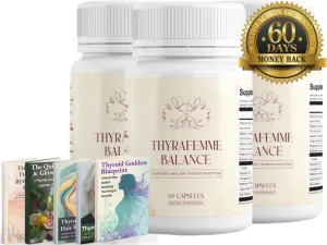Thyrafemme Balance thyroid supplement bottle