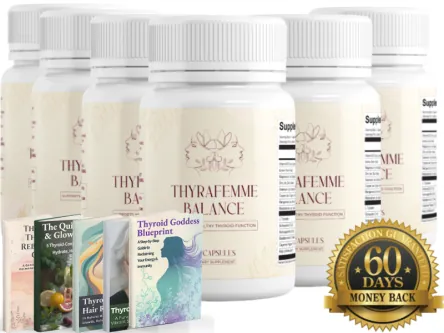 Thyrafemme thyroid supplement bottles