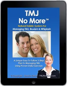 TMJ No More e-book shown on a tablet