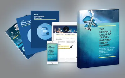 Product mockup from the seller's page showing the guide, checklist and price tracker