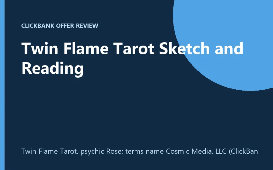 Twin Flame Tarot Sketch and Reading offer page