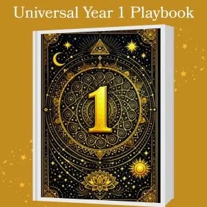 Cover image for The Universal Year 1 Playbook numerology guide