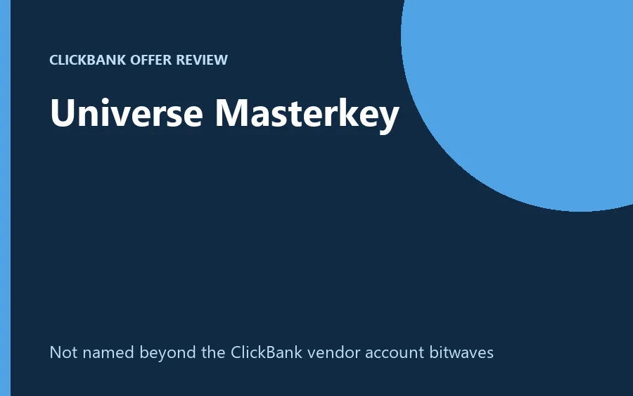 Universe Masterkey offer