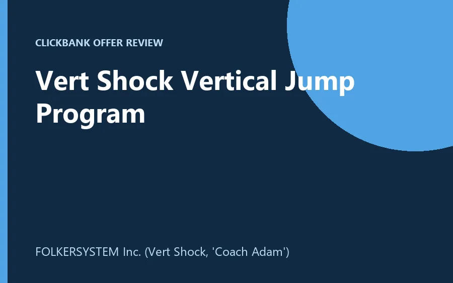 Vert Shock vertical jump training program