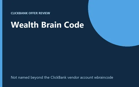 Wealth Brain Code product image