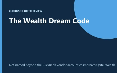 The Wealth Dream Code product image